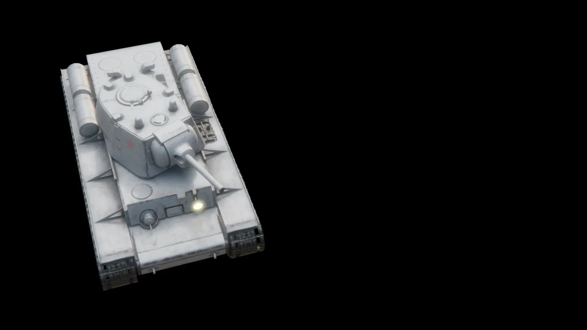 Heavy Tank: Clay model