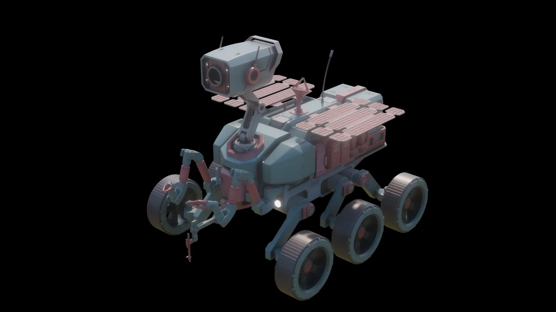 Mars Rover: Front three-quarter